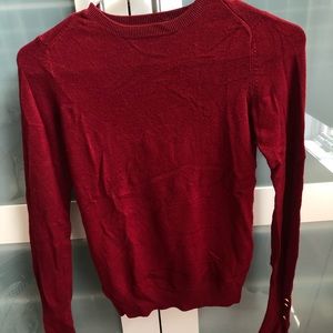 Zara Cranberry Red Long Sleeve Knit